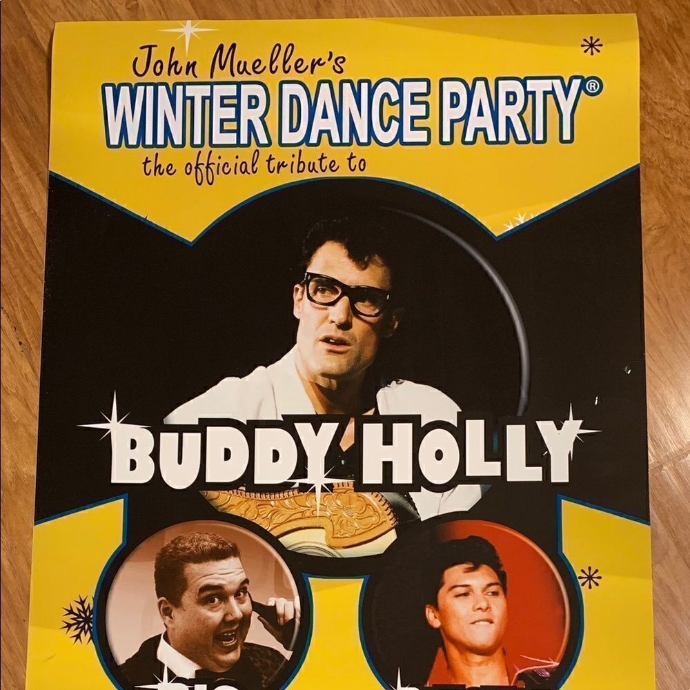 Winter Dance Party Plastic Wall Print Big Bopper Collection Music Entertainment